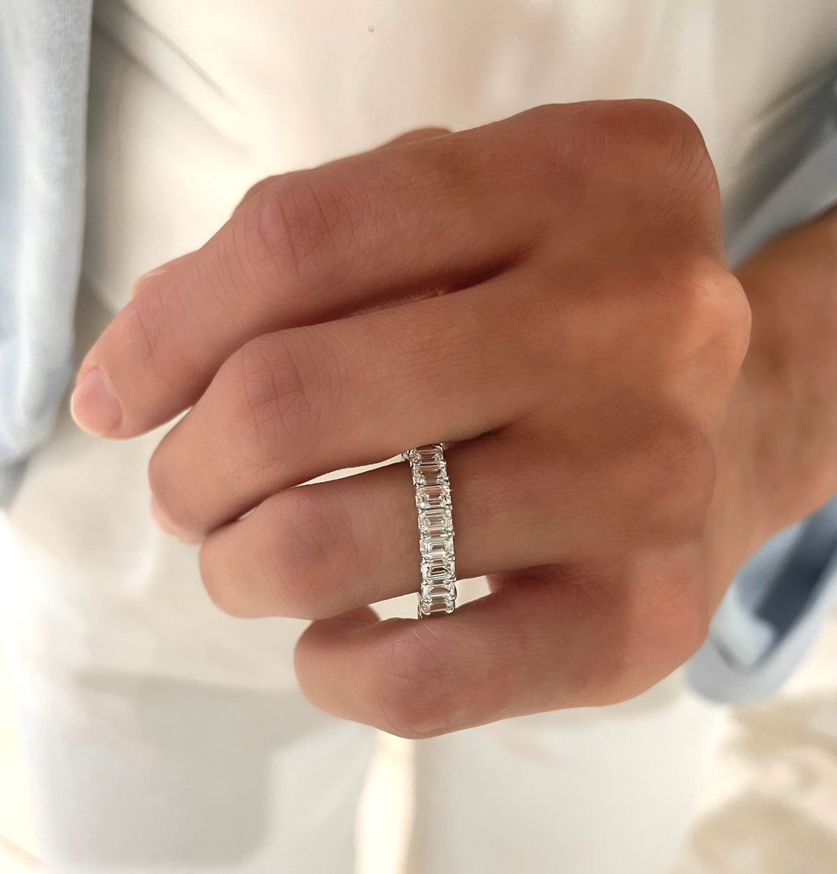 Emerald Cut Diamond Band 2.25 ctw