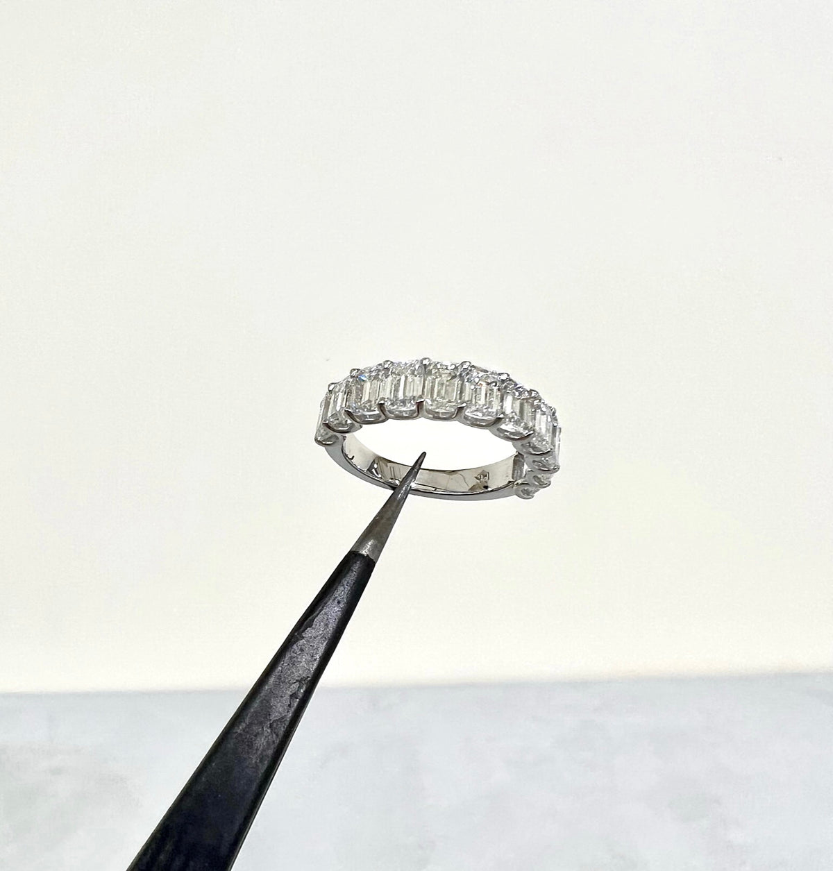 Emerald Cut Diamond Band 3.55 ctw