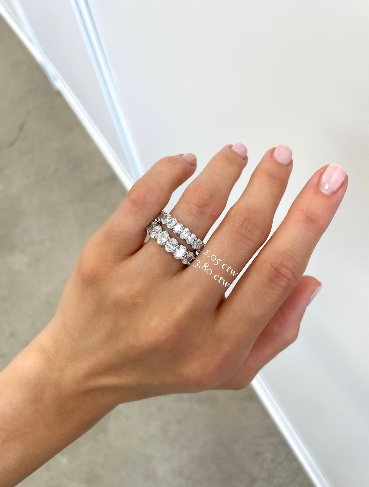Scalloped Oval Diamond Band 3.80 ctw