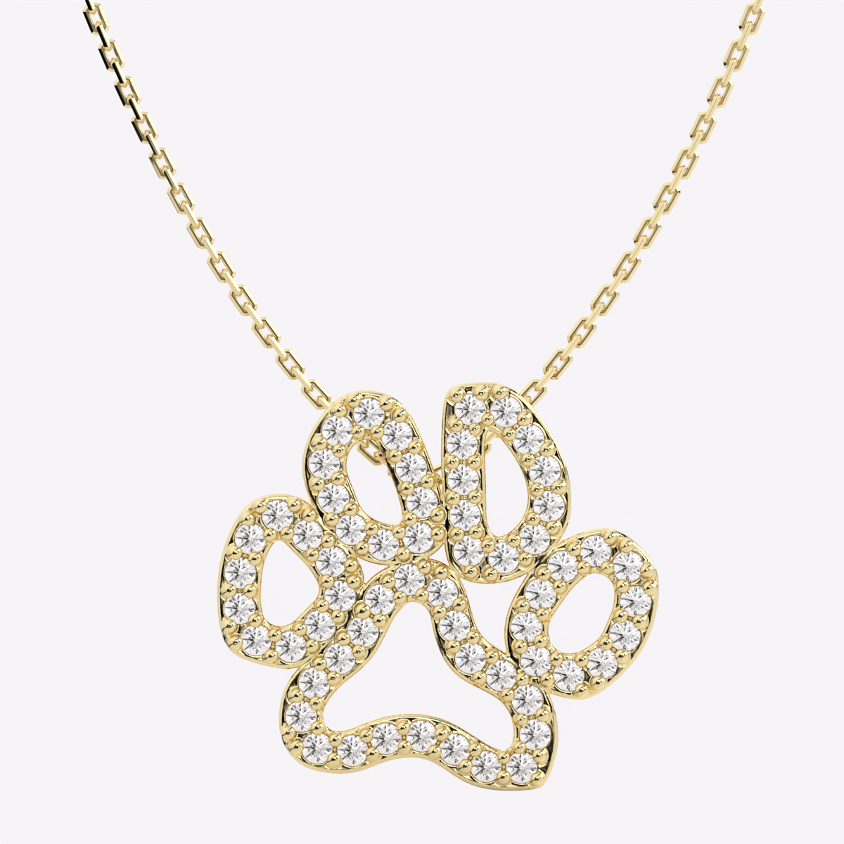 Custom paw hotsell print necklace