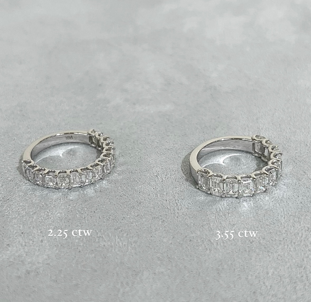 Emerald Cut Diamond Band 3.55 ctw