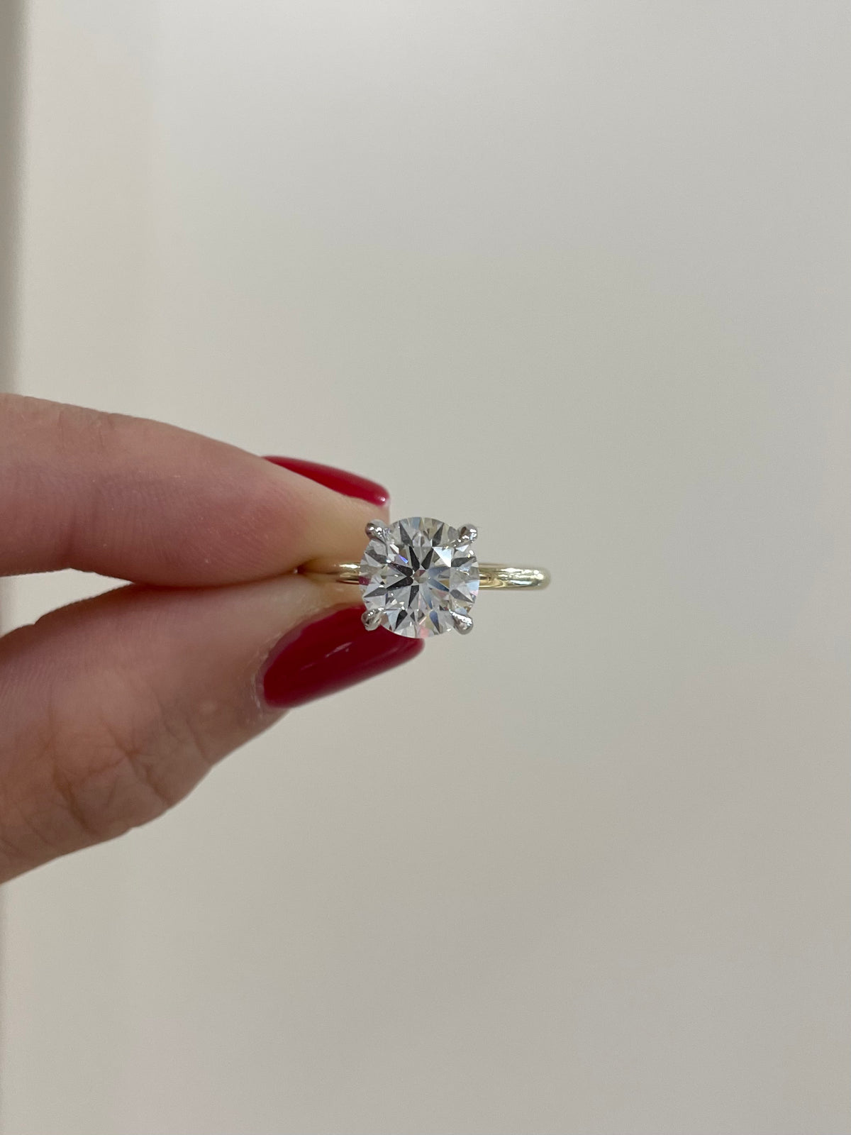 2.07ct Round Brilliant Lab Diamond Solitaire