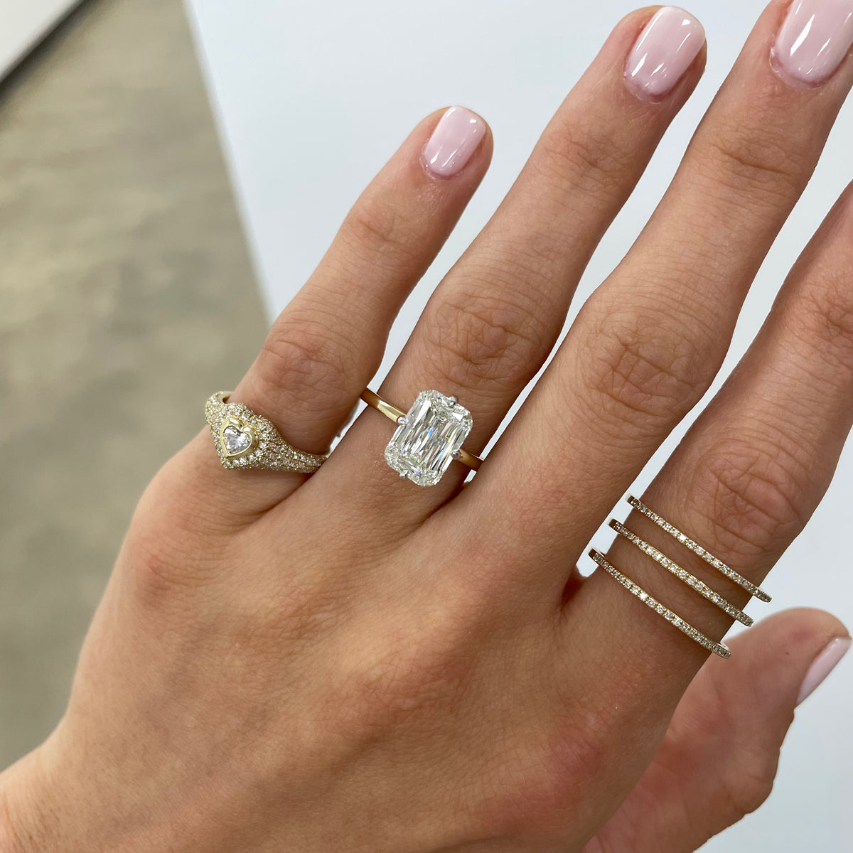 3.01 Criss Cut Solitaire Mined Diamond Solitaire