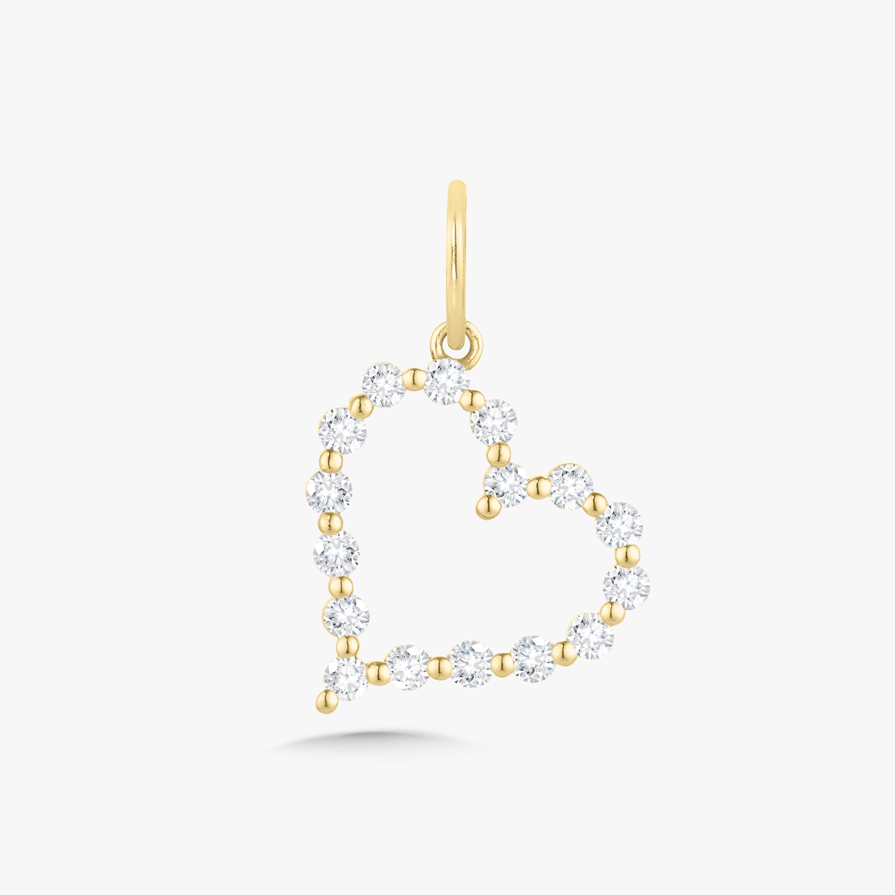 Little Posie Charlie Cloud® Floating Diamond Heart Charm 0.56 ctw