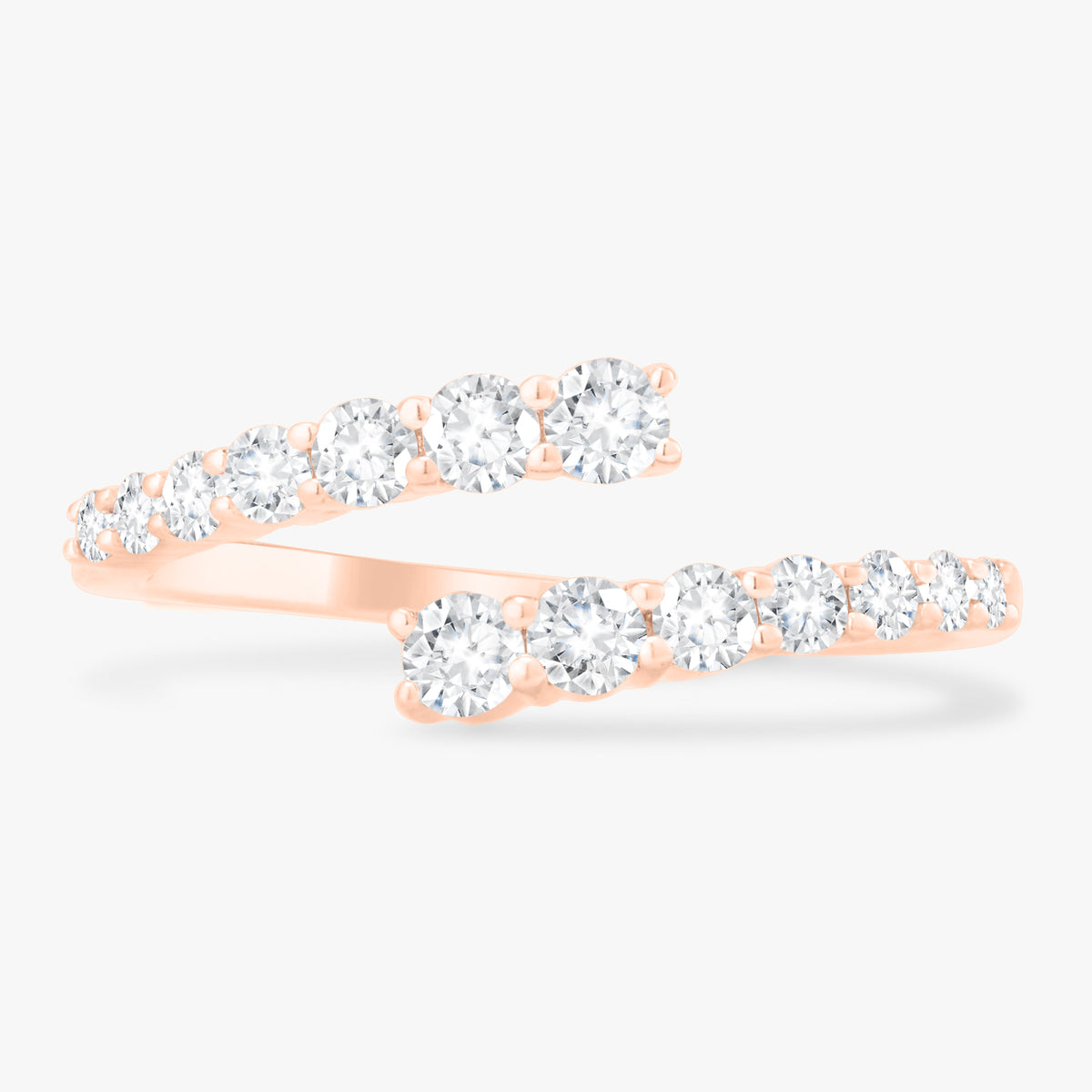 Little Misha Graduated Diamond Crossover Ring