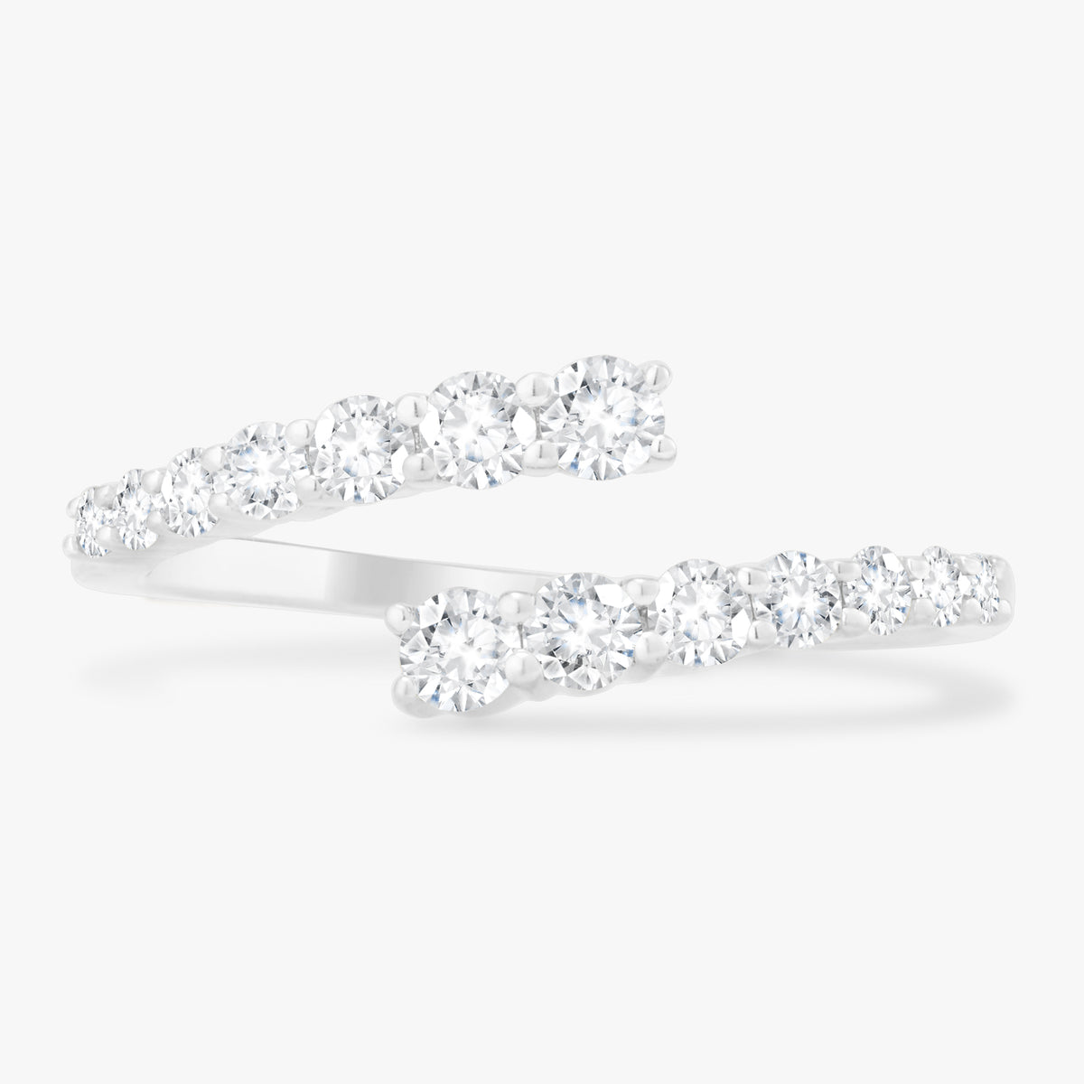 Little Misha Graduated Diamond Crossover Ring