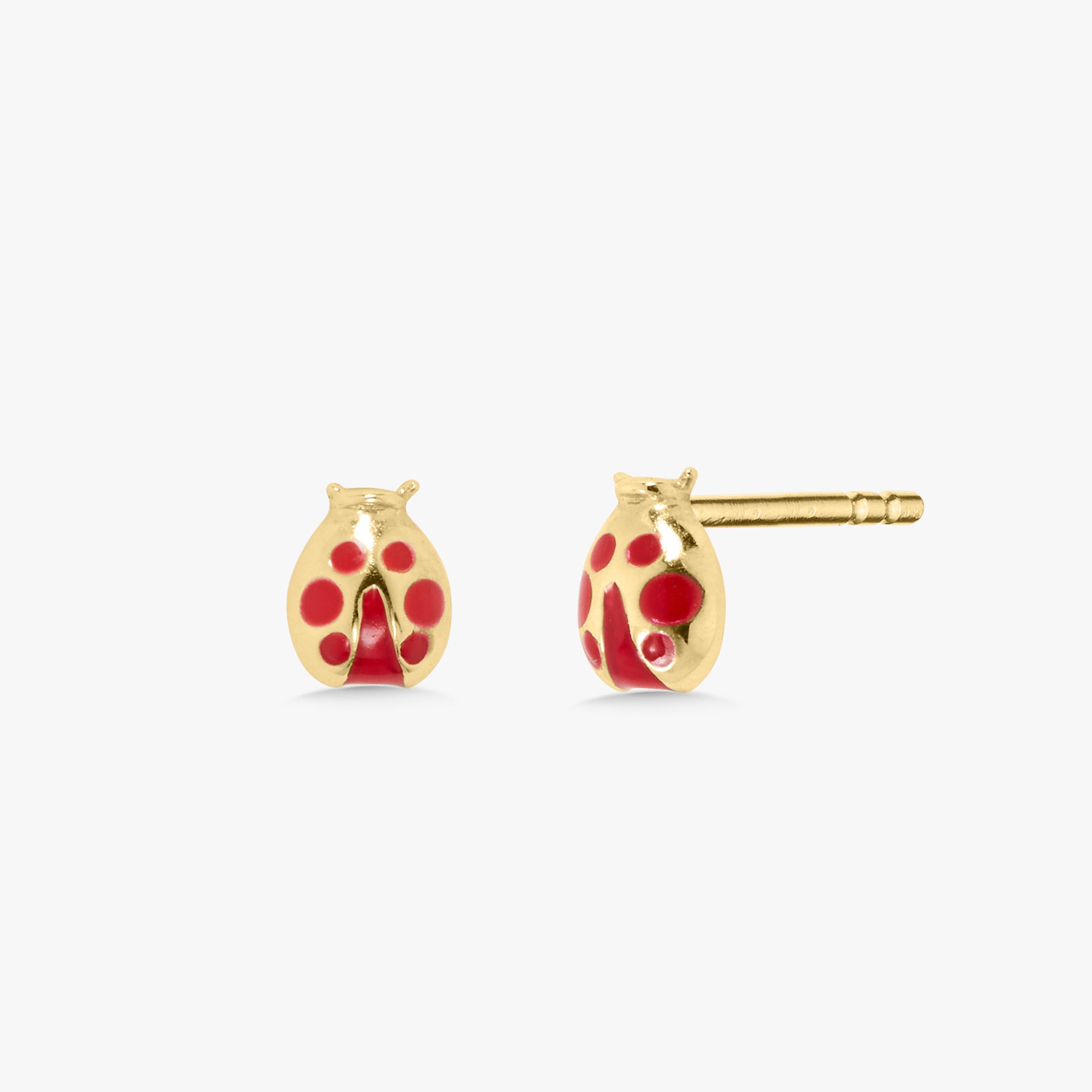 Ladybug on sale gold earrings