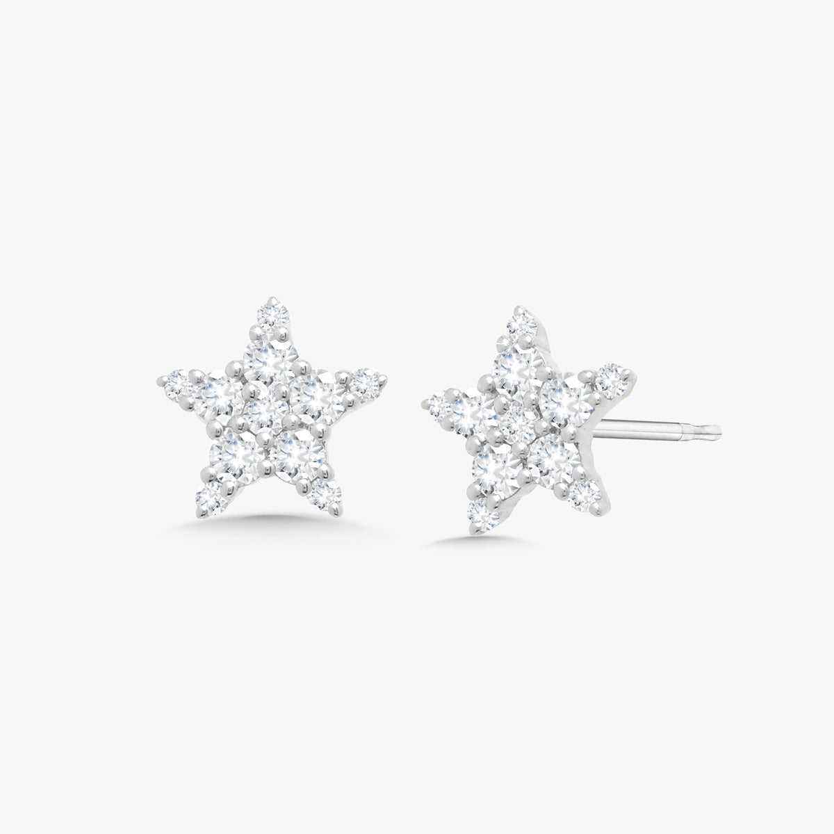 Luna Tiny Diamond Star Stud Earrings
