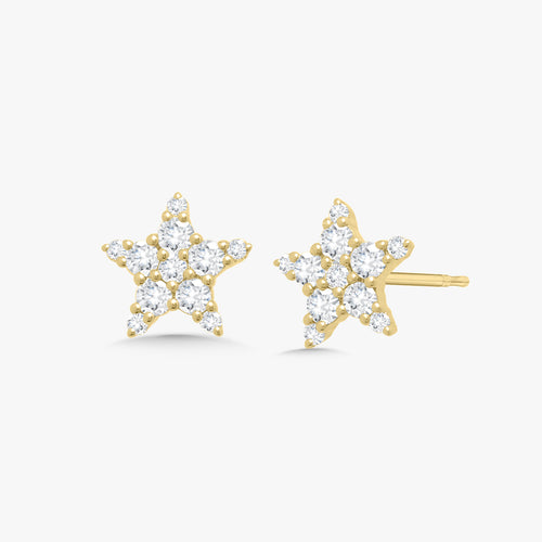 Luna Tiny Diamond Star Stud Earrings
