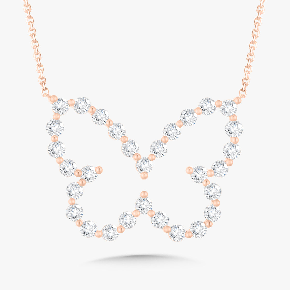 Midi Charlie Cloud® Floating Diamond Butterfly Necklace 3.60 ctw