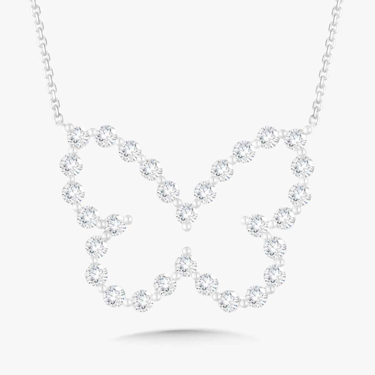 Midi Charlie Cloud® Floating Diamond Butterfly Necklace 3.60 ctw