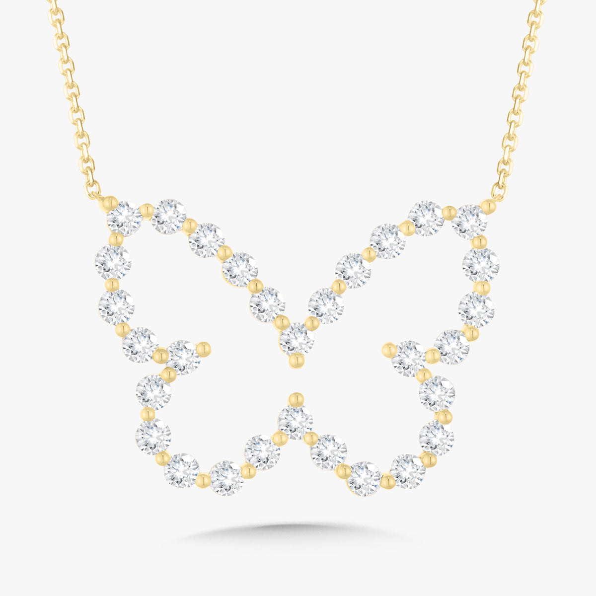 Midi Charlie Cloud® Floating Diamond Butterfly Necklace 3.60 ctw