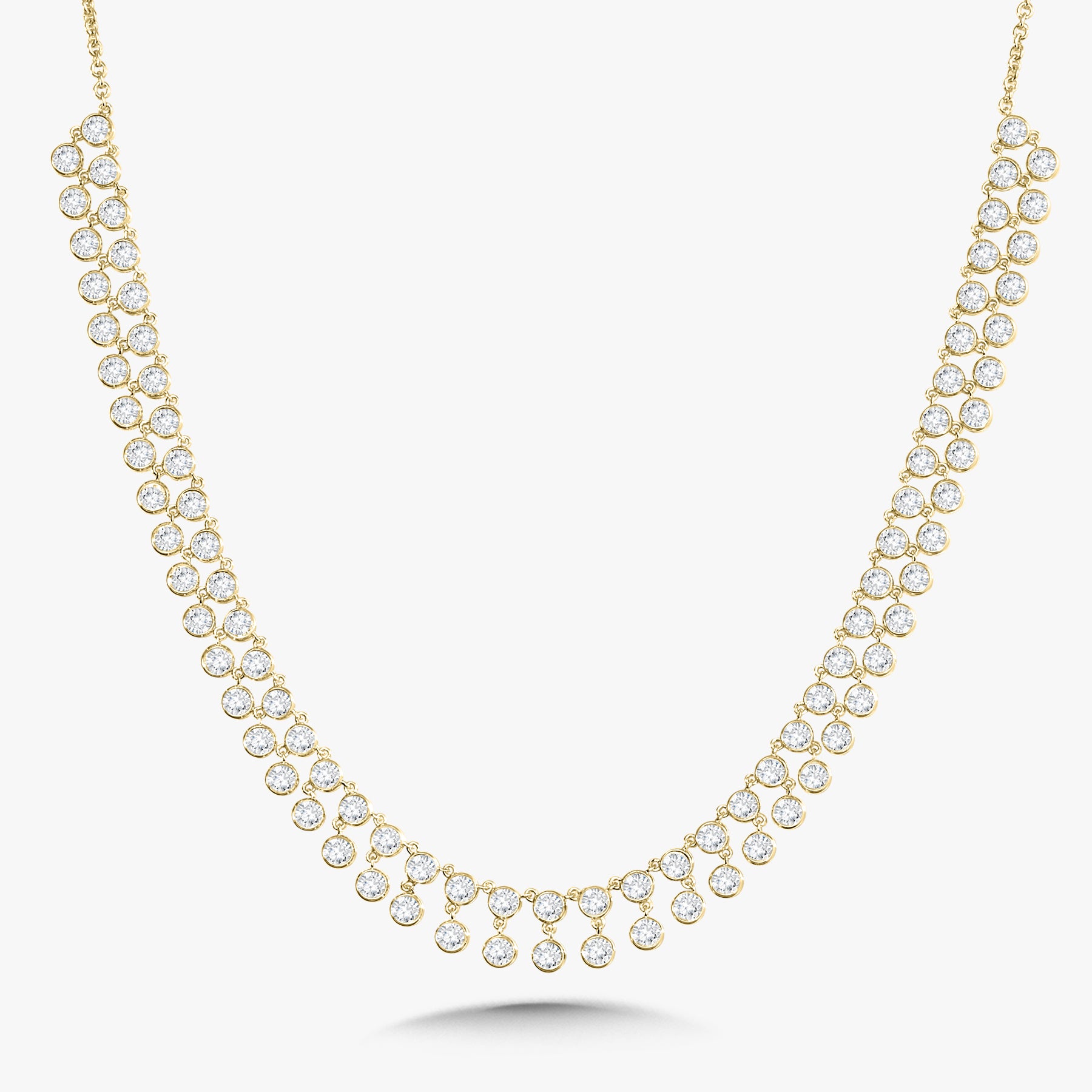 Muse Dangle Bezeled Diamond Adjustable Necklace 7.21 ctw – RWFJ