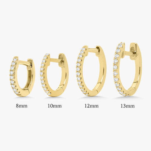 Nikki Diamond Huggie Earrings