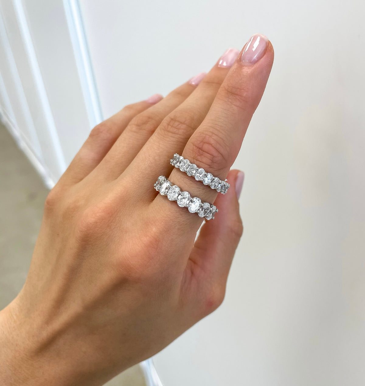 Scalloped Oval Diamond Band 3.80 ctw