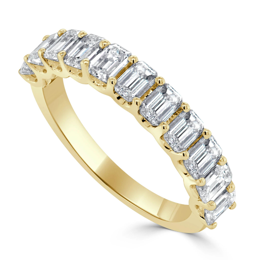 Emirates Emerald Cut Diamond Band 2 ctw