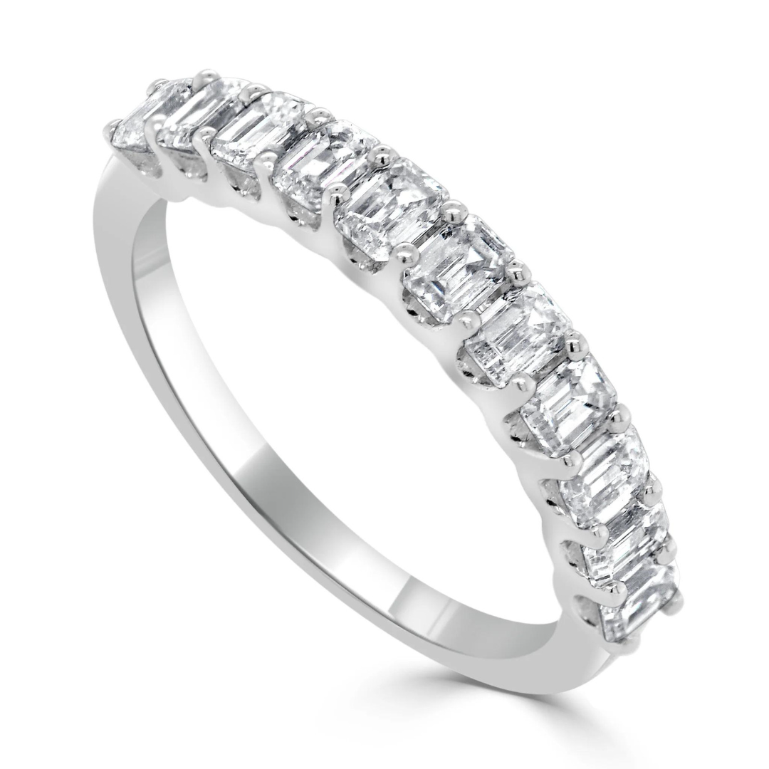 Evelyn Emerald Diamond Band 1.20 ctw