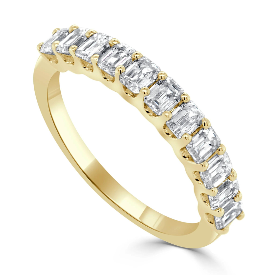 Evelyn Emerald Diamond Band 1.20 ctw