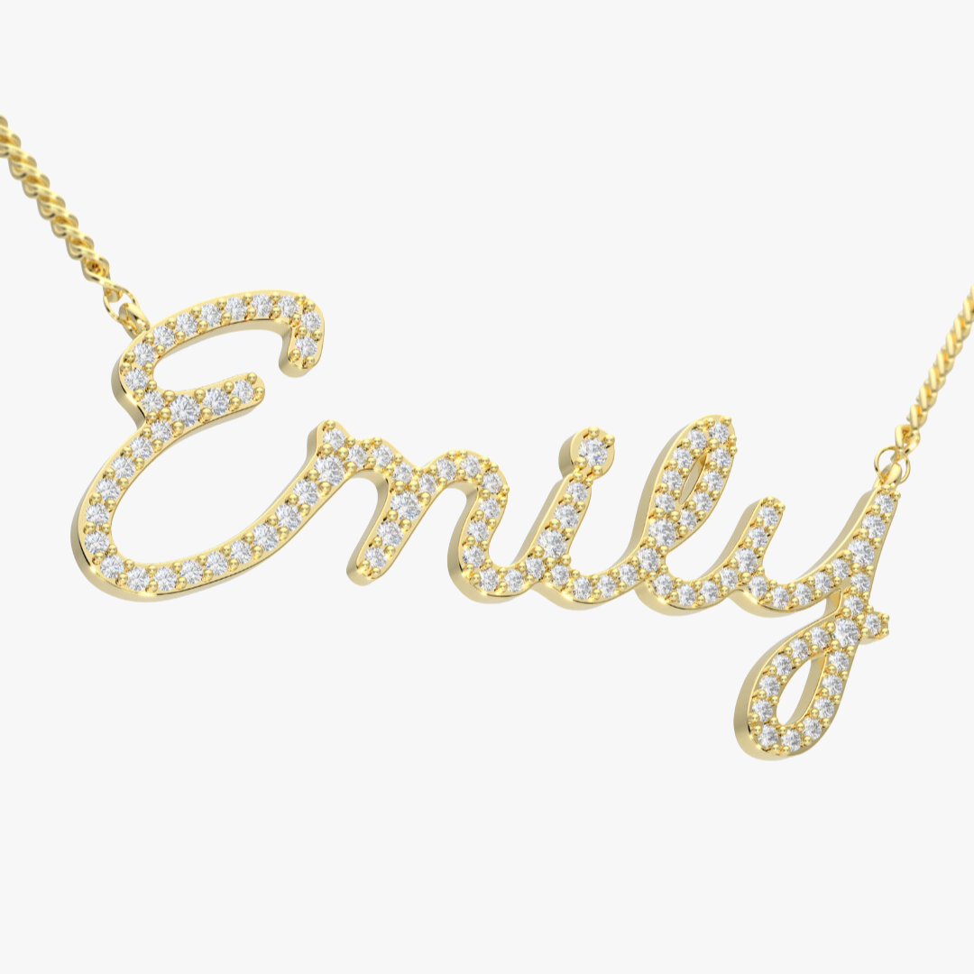 A necklace with 2025 a name on it