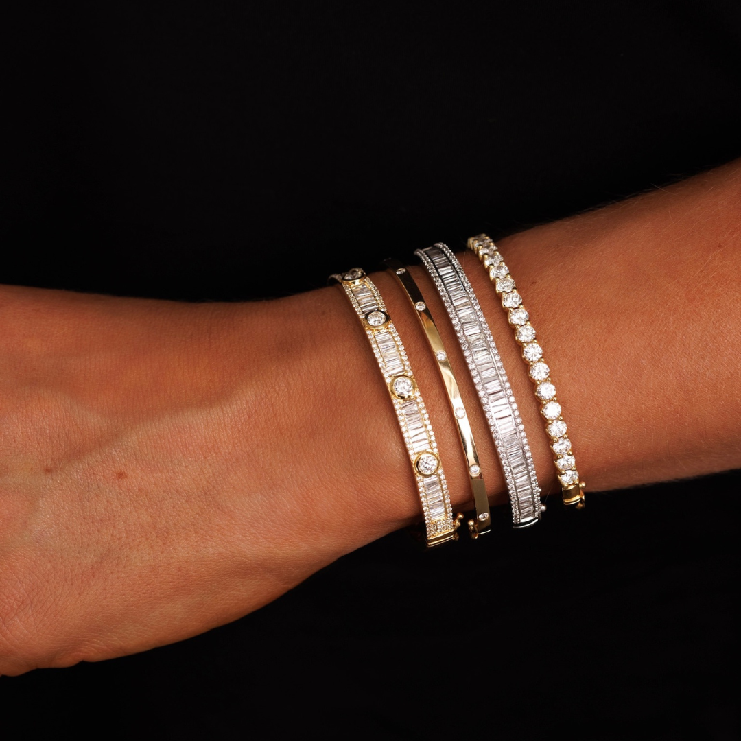 Lennox Baguette Bangle 3.37 ctw