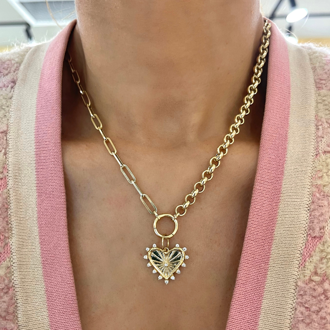Best of Both Rolo and Paperclip Chain with Openable Clasp