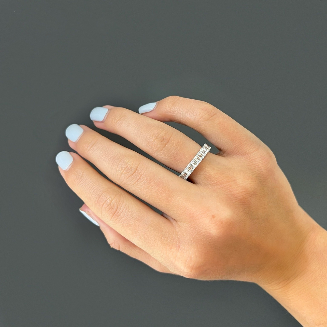 Emerald Cut Diamond Band 2.25 ctw
