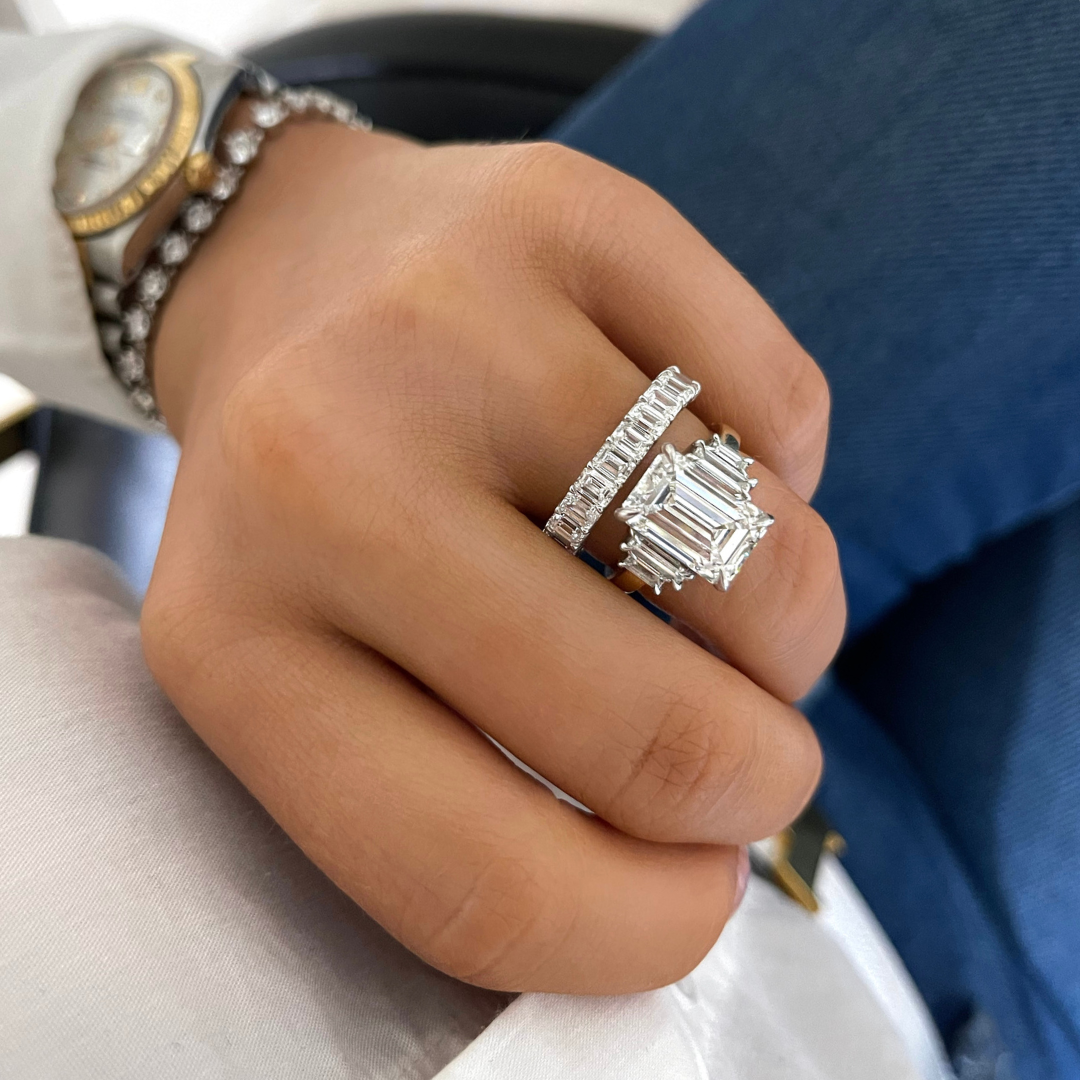 Emerald Cut Diamond Band 2.25 ctw