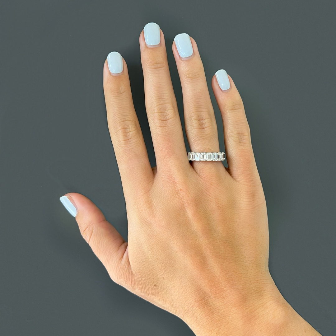 Emerald Cut Diamond Band 3.55 ctw