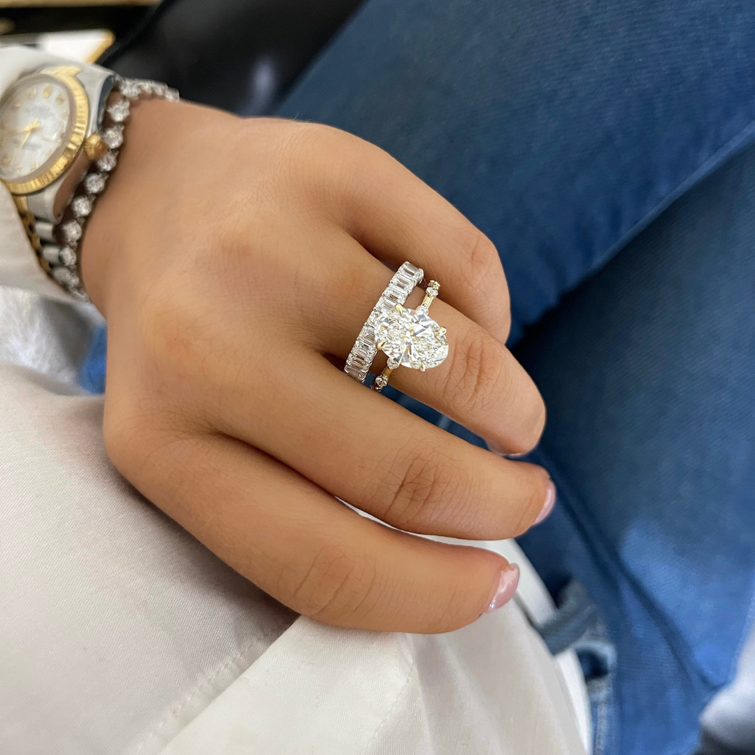 Emerald Cut Diamond Band 2.25 ctw