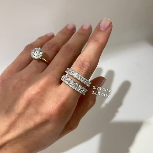 Emerald Cut Diamond Band 3.55 ctw