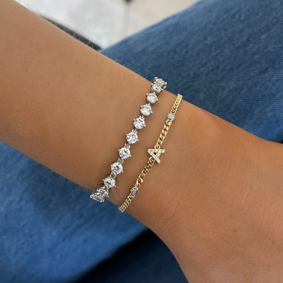 Initial Cuban Link Bracelet