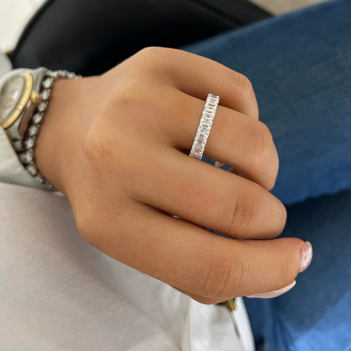 Emerald Cut Diamond Band 2.25 ctw
