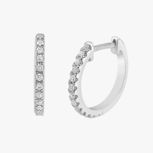 Nikki Diamond Huggie Earrings