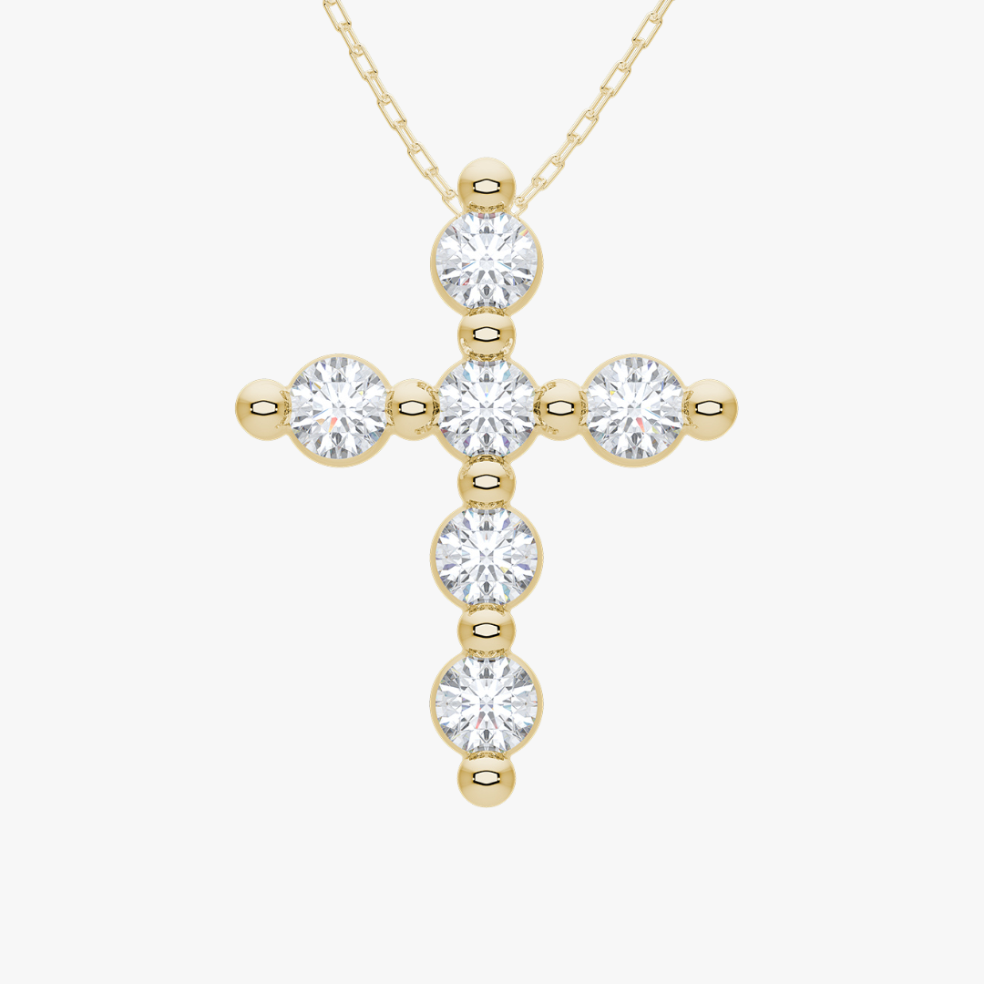 Floating 2025 cross necklace
