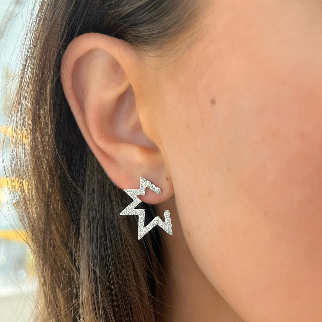 Pow! Pow! Diamond Stud Earrings 1.38 ctw