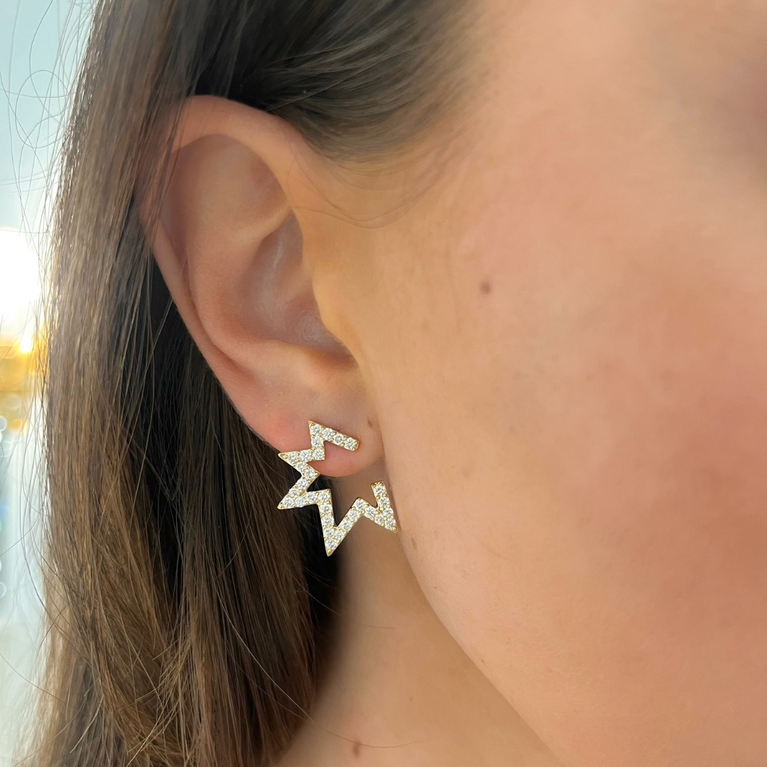 Pow! Pow! Diamond Stud Earrings 1.38 ctw