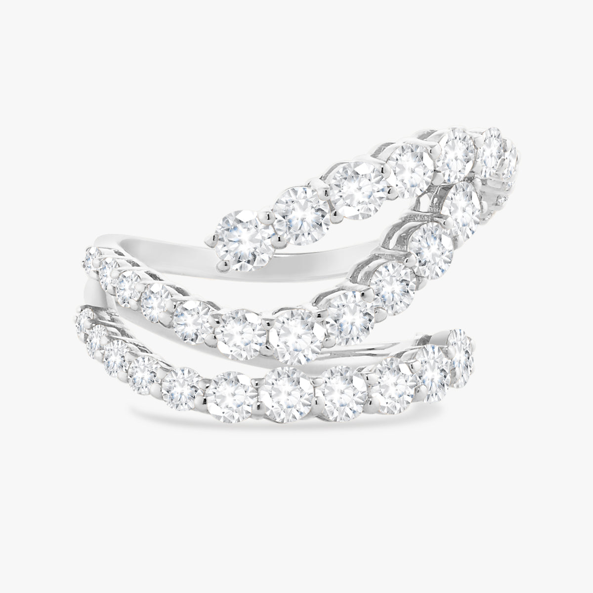 WG Verity Diamond Swirl Ring 2.94 ctw