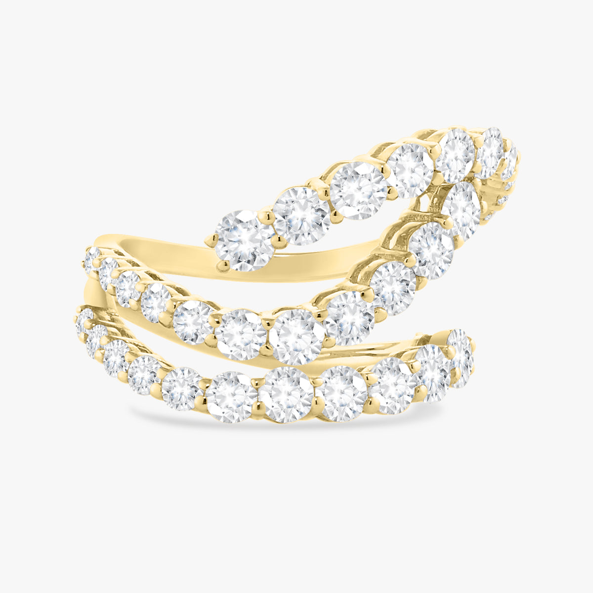 YG Verity Diamond Swirl Ring 2.94 ctw