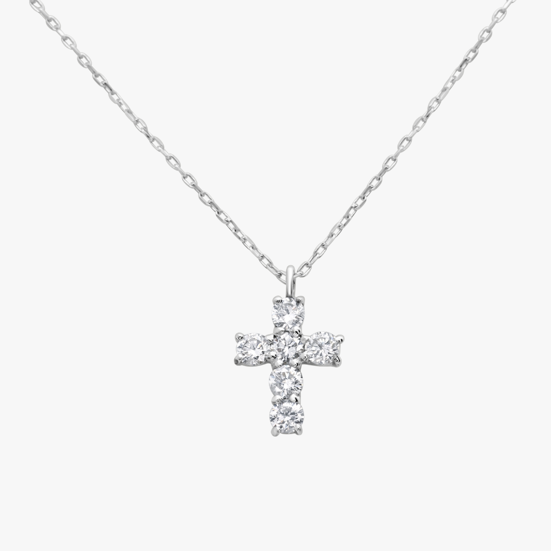 Silver Cross Necklace Women Big Small Cross Necklace Religious Necklace Jewelry Dainty Cross Necklace Silver Cross Pendant Monday Monarch