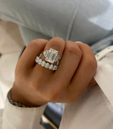 Scalloped Oval Diamond Band 3.80 ctw