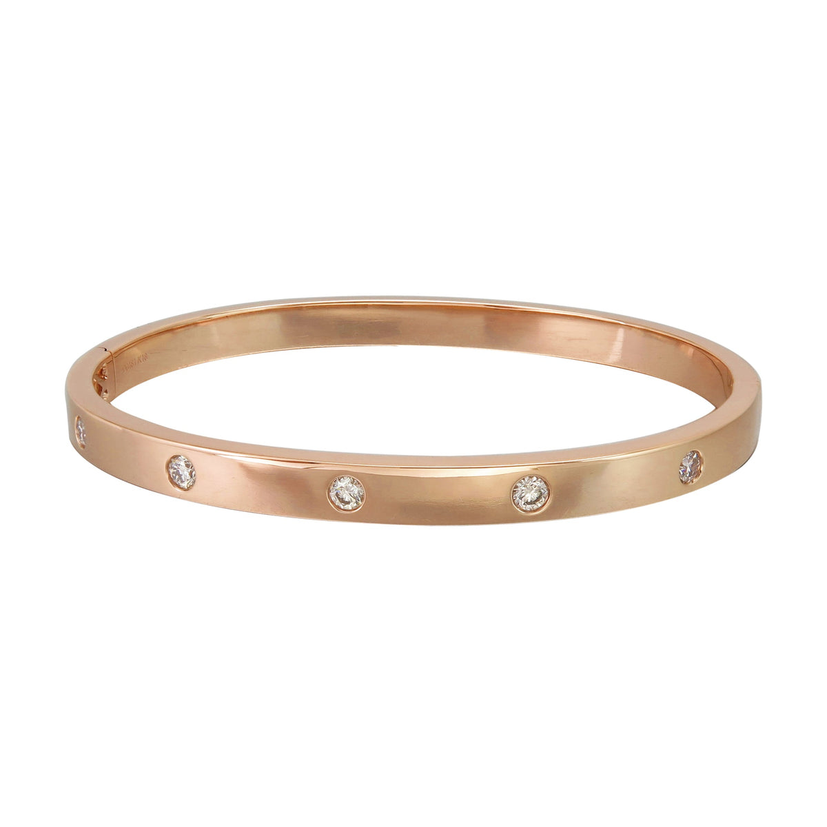 Amour Gold and Diamond Station Bangle