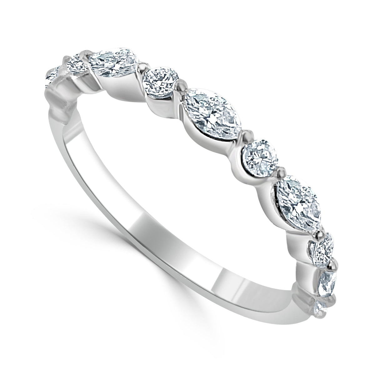 Ansley Alternating Diamond Band