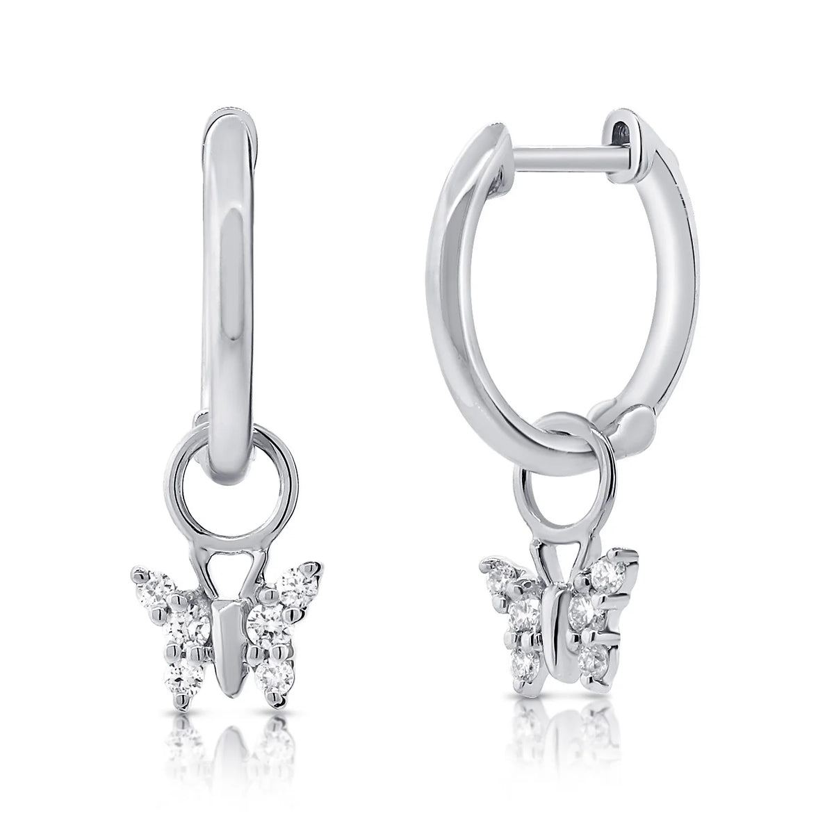 Kalliope Butterfly Huggie Earrings