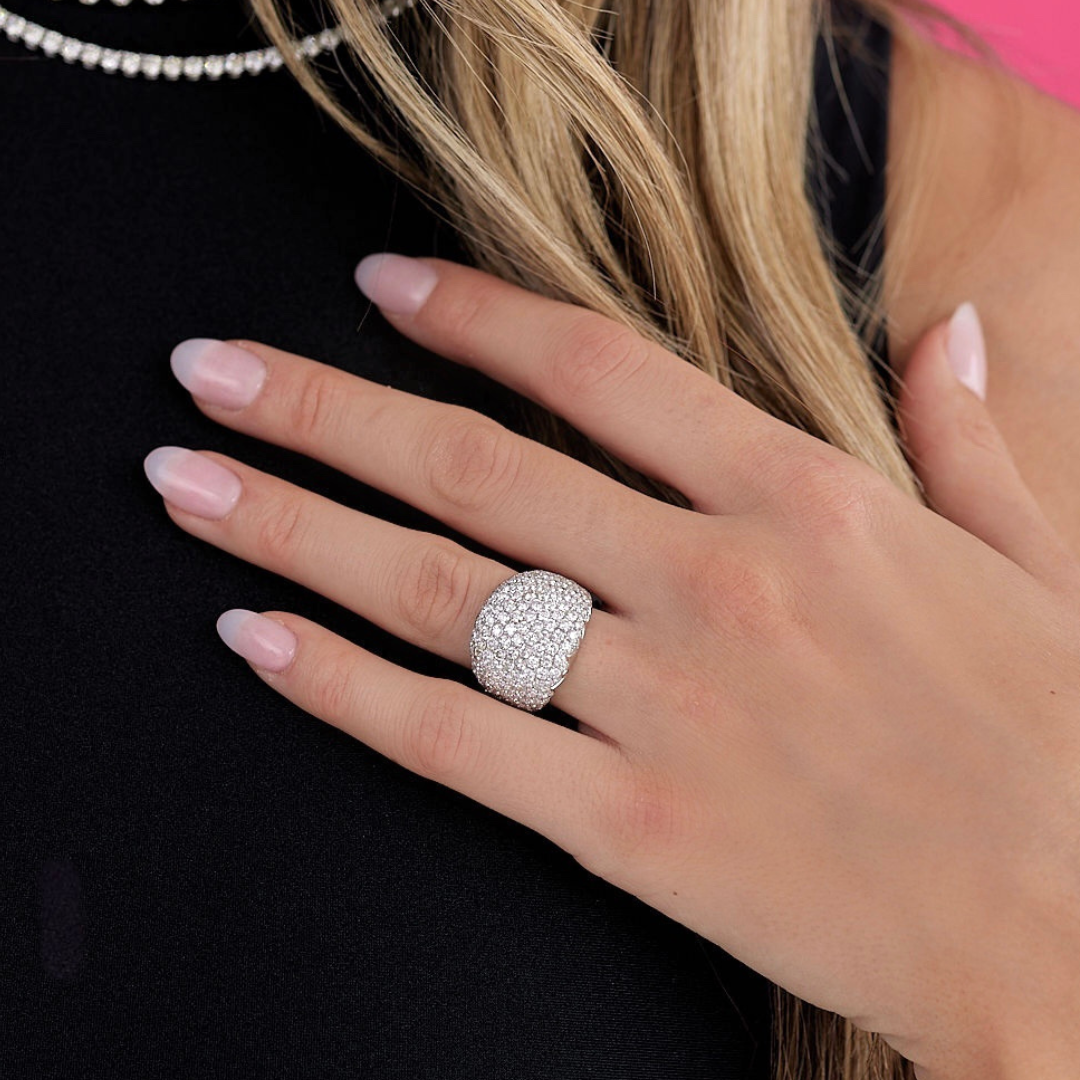Dome 2025 pave ring