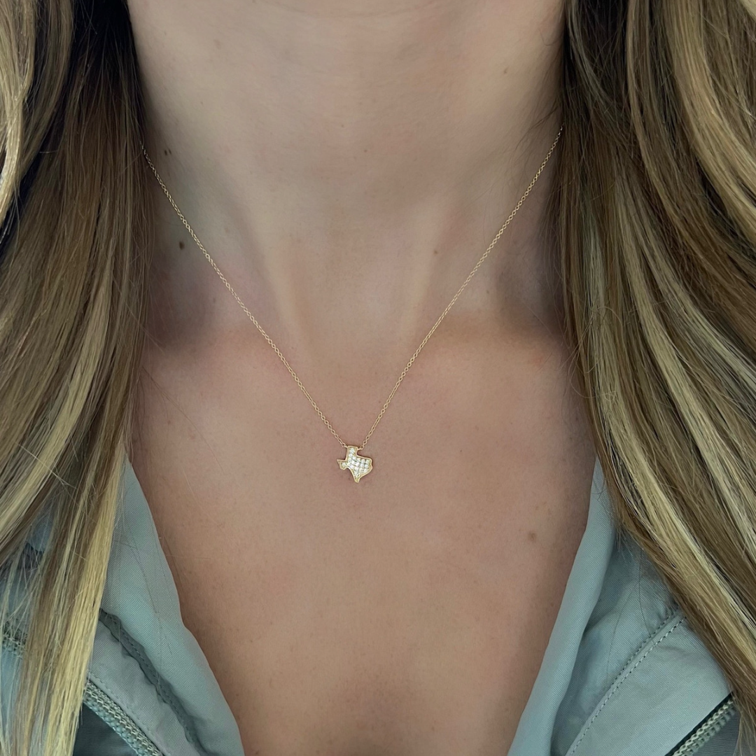 Lone Star Tiny Texas Necklace