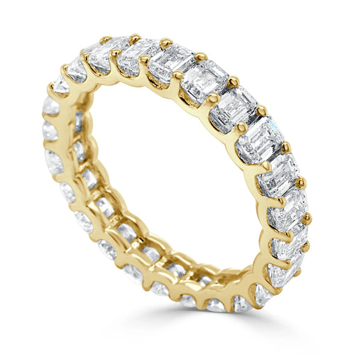 Eileen Emerald Cut Eternity Diamond Bands