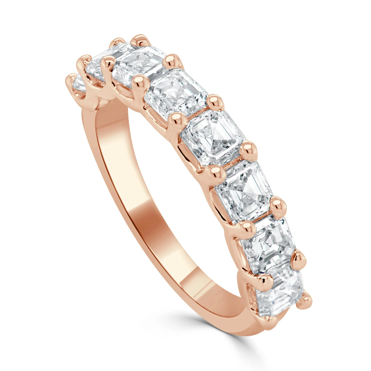 Helena Asscher Cut Diamond Band 2.50 ctw