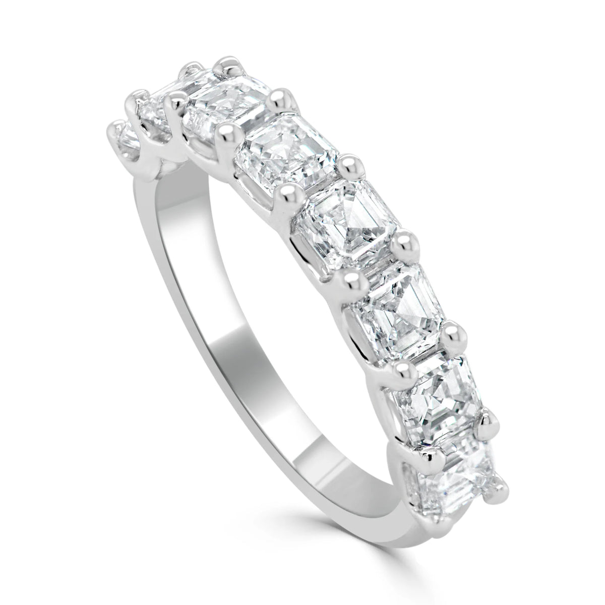 Helena Asscher Cut Diamond Band 2.50 ctw