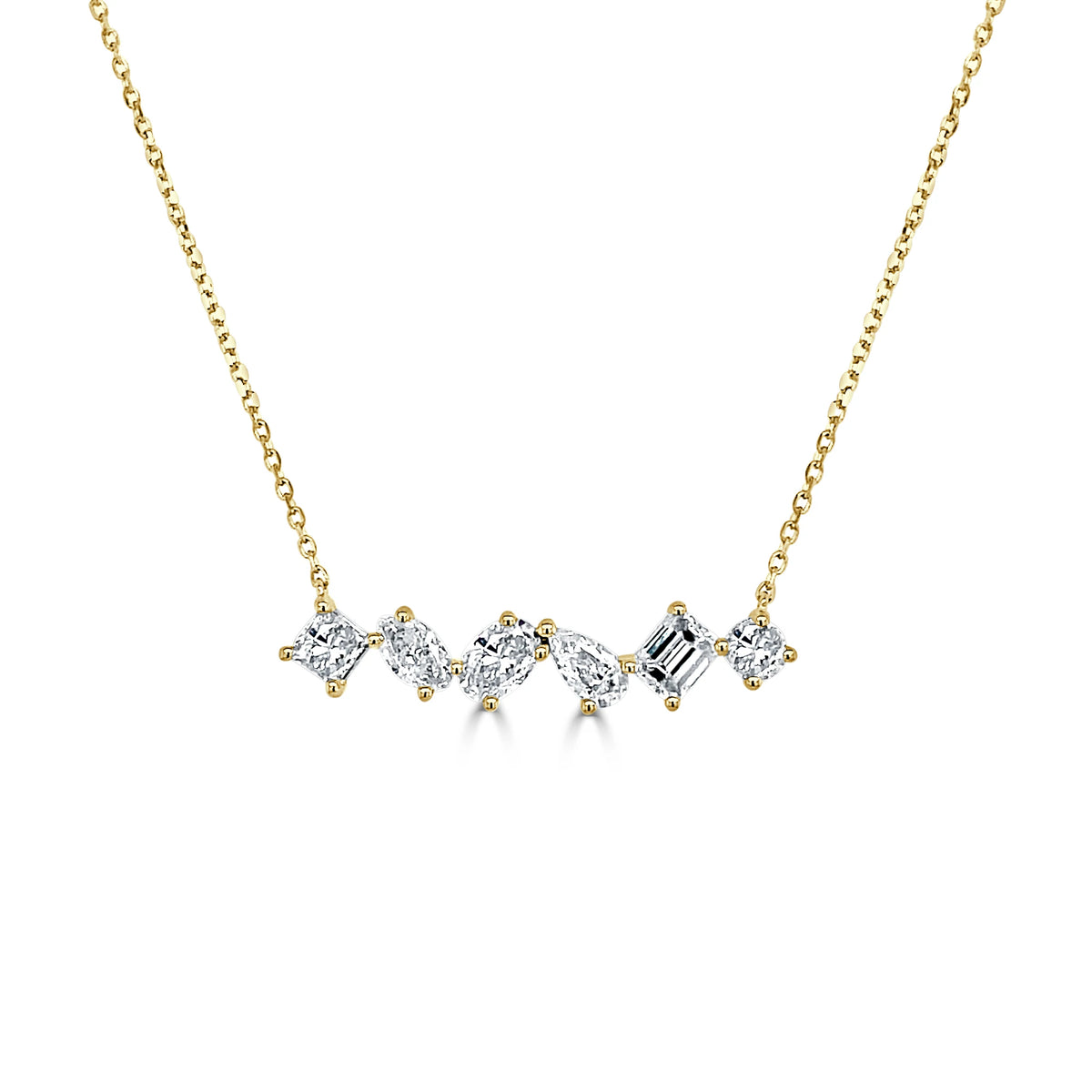 Kehlani Multi-Shape Bar Necklace