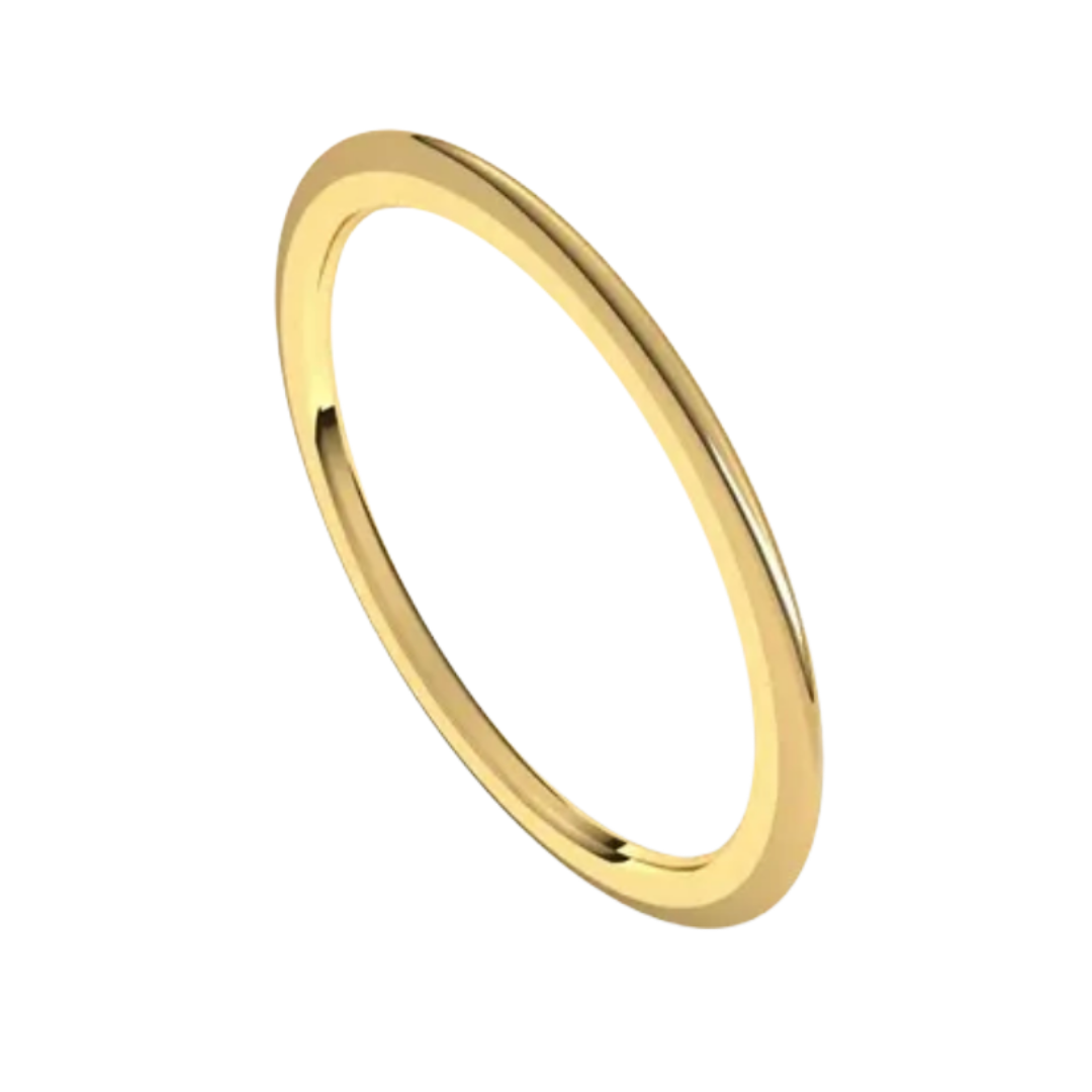 2mm Gold Stacking Spacer Band 14K White Gold